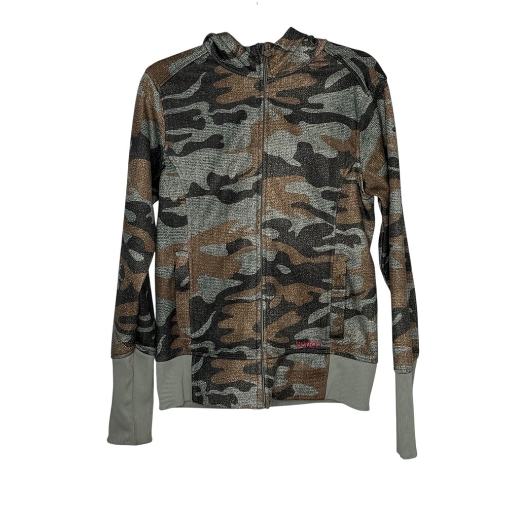 Women’s Burton DryRide Size Large Colombo Camo Zip Up Hooded Jacket
